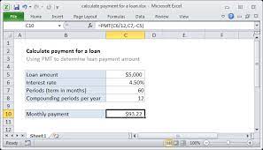 These are fixed costs that aren't determined by how much you borrow from the bank, so they can easily be added to the monthly cost. Excel Formula Calculate Payment For A Loan Exceljet