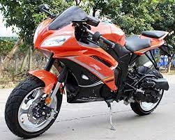 Motorcycle Single Cylinder 4 Stroke Air Cool 50 Cc Bike Orange Kids Ride On Motorcycle Bike