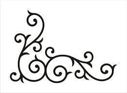 Big flower patterns are back! Wrought Iron Corner Swirl Medium In 2021 Stencils Wall Stencil Patterns Vinyl Wall Art Decals