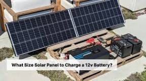 What Size Solar Panel Do I Need to Charge a 12v Battery ...
