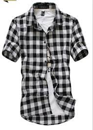 Black And White Checkered Shorts Men S 231677 Azfr6j Jpg Plaid Shirt Men Mens Checkered Shirt Plaid Short Sleeve Shirt