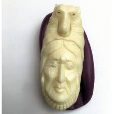 Emlems New Native American Indian Wolf Man Silicone Mould for Resin,  Chocolat, Wax, Clay, Toppers, Concrete, Plaster, Mixed Media Crafts Etc