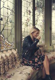 Camilla Pihl Style For Fall Leather Jacket And Floral Dress Stiler Klaer