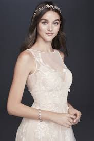 Embroidered Floral Tulle A Line Wedding Dress A Line Wedding Dress Davids Bridal Wedding Dresses Wedding Dresses