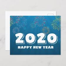 New Year 2020 Holiday Postcard Zazzle Com In 2020 Holiday Postcards Holiday Planner New Year 2020