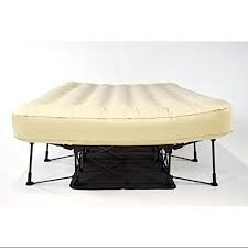 Ivation Ez Bed Queen Air Mattress With Frame Rolling Case Self Inflatable Blow Up Bed Auto Shut Off Comfortable Surface Airbed Best For Guest Travel V Queen Beds Air Bed Mattress Dimensions