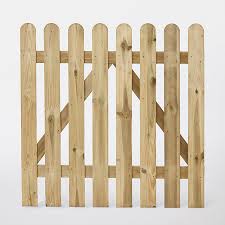Portillon Cloture Bois Blooma Mekong Vert 100 X H 100 Cm Castorama