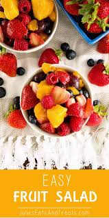 Easy Fruit Salad Simple And Delicious Fresh Fruit Salad Recipe Using Vanilla Pudding Mix Easy Fruit Salad Easy Easy Fruit Salad Recipes Fruit Salad Recipes