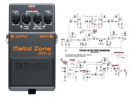 This compressor circuit design is unique since it uses base current control for manipulating the gain. Conspiracy Theorists Mistake Guitar Pedal Diagram For 5g Chip Alleging It S In Covid 19 Vaccine Musictech
