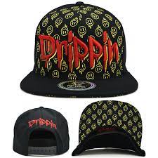 Drippin Top Level New Leader Drippin Happy Face Black Red Snapback Era Hat  Cap | eBay