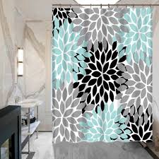 Make a beautiful, bold design statement and personalize yours today. Aldecor Black Grey Blue Dahlia Pinnata Flower Shower Curtain Waterproof And Mildewproof Polyester Fabric Bath Curtain Design Buy Online In Fiji At Fiji Desertcart Com Productid 66441651
