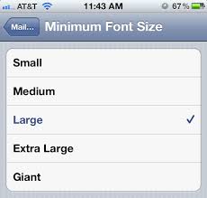 Admittedly, apple doesn't allow you to. Change The Mail Font Size On Iphone Osxdaily