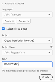 A language copy of an asset or a group of assets is a language sibling (or a version of the asset (s) in a cognate language) with a similar content hierarchy. Managing Translation Projects Adobe Experience Manager