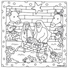 Afbeeldingsresultaat Voor Kleurplaten Kerststal Kerst Knutselen Kerst Kerstmis
