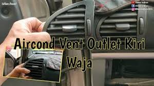 Pencegahan paling mudah dibuat oleh pemilik kereta, iaitu dengan mengangkat wiper ketika parkir di kawasan yang terbuka. Tukar Aircond Vent Outlet Kiri Waja Change Left Aircond Vent Outlet Youtube