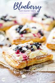 Before i get to these delicious very berry phyllo bars, i'd like to announce we have made a big take out phyllo dough, cream cheese, and butter to thaw/soften. Blueberry Puff Pastry Tarts With Lemon Cream Saving Room For Dessert