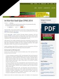 Menurut jadwal tes skd cpns 2019 akan dilaksanakan tanggal 27 januari s.d 28 februari 2020. Ini Kisi Kisi Soal Ujian Cpns 2014