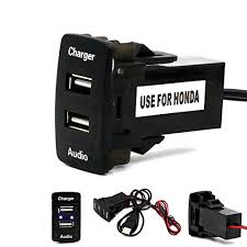 There is a second usb port in the middle console that would allow you to do just that. Car 5v 2 1a Usb Interface Socket Charger And Usb Audio Input Socket Use For Honda Civic Spirior Crv Fit Jazz City Accord Odyssey Buy Online In Dominica At Dominica Desertcart Com Productid 45167051