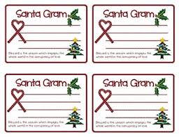 They can be used on their own, or you can tape them together to make a bigger candy gram. Santa Gram By Lin S Clips Teachers Pay Teachers