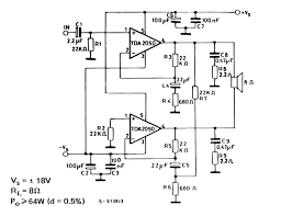 This 10w audio amplifier circuit diagram using tda2030 is good for small room. Tda2030 Bridge Amplifier Circuit Pcb Circuits