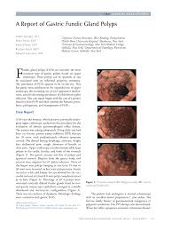 Pdf A Report Of Gastric Fundic Gland Polyps
