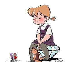 Hi, where did you come from? #penny #teddy #bernard #bianca #therescuers  #disney #sthompsonart ✨✨