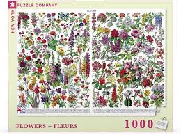 Extraordinary designs inspired by nature. Amazon Com New York Puzzle Company Vintage Images Flowers Fleurs 1000 Piece Jigsaw Puzzle Toys Games