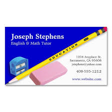 Just choose a business card template, customize it with your own personalized text in your choice of fonts and colors, review and approve your new business card design, then place your order. Teacher Mentor Or Tutor Business Card Zazzle Com Teacher Business Cards Psychology Business Card Tutoring Business