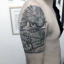 Cactus tattoo does not only look good, but also have beautiful symbolical meanings. 70 Cactus Tattoo Designs For Men Prickly Plant Ink Ideas