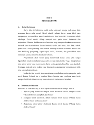 Contoh karya ilmiah tentang novel. Karya Tulis Ilmiah Analisis Novel Laskar Pelangi Pdf