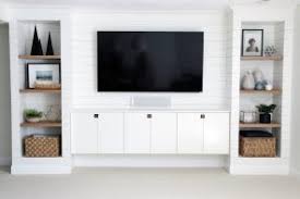 Chris Loves Julia Ikea Built In Built In Tv Wall Unit Built In Entertainment Center