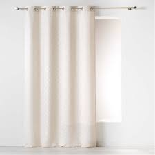 Rideau A œillets Jacquard Naturel Majestic Rideau Rideau Et Voilage Linge De Maison Gifi