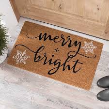 Shop for outdoor christmas door mats at bed bath & beyond. Merry And Bright Snowflakes Coir Doormat Kirklands