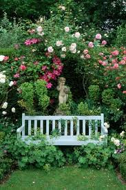 Glorious Rose Arbor Can You Smell The Heady Fragrance Country Cottage Garden Hydrangeas Garden Design Cottage Garden Design