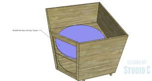 Diy Plans To Build A Diagonal Corner Base Kitchen Cabinet Lazy Susan 2 Corner Base Cabinet Diy Lazy Susan Diy Plans