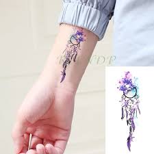 We all believe that dream catchers can help us to get rid of the bad dreams. Waterproof Temporary Tattoo Sticker Dreamcatcher Fake Tatto Flash Tatoo Tatouage Wrist Foot Hand Arm For Girl Women Men Temporary Tattoos Aliexpress
