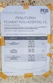 Places kuala lumpur, malaysia community organisationgovernment organisation pejabat pendidikan daerah sentul kuala lumpur. 25 September 2020 Last Day Of Operation Of The Hospital Kuala Lumpur Post Office Myfdc