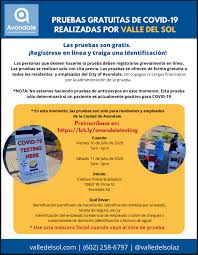 20.681.201 me gusta · 1.509.841 personas están hablando de esto.¡llegó la agenda semanal!. Free Covid 19 Testing Conducted By Valle Del Sol Calendar Meeting List City Of Avondale