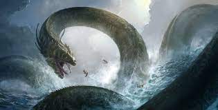 Jormungandr The World Snake Edouard Groult On Artstation At Https Www Artstation Com Artwo Mythical Creatures Fantasy Snake Mythology Fantasy Creatures Art