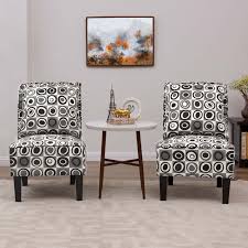 Classic style has never been easier with my artisan sofa & 2 accent chairs! Copper Grove Couvin Grey Geometric Circles Armless Accent Chairs Set Of 2 On Sale Overstock 24226136
