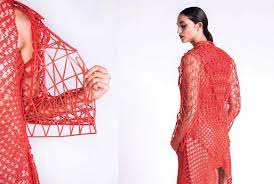 Through 3d Printed Fashion A Collection Is Born At Home Fashion Student Fashion 3d Printing Fashion