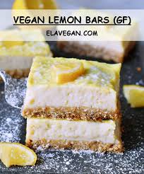 These Easy To Make Vegan Lemon Bars Are So Creamy Soft Lush Rich And Delicious The Cheesecake Reci Lemon Bars Recipe Vegan Lemon Bars Vegan Baking Recipes