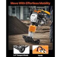 Compactador de gato VEVOR, apisonador vibratorio de 6.5 HP, motor de 196 cc  a gasolina, fuerza de impacto de 3600 lb, profundidad máxima de ...