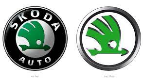 Jaunā škoda logo pamatā ir vēstījums radošuma virzīts. Ein Neues Markenzeichen Fur Skoda Design Tagebuch