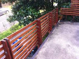 It looks pretty detailed, but if you have a crafty mind then you the horizontal railings aren't typical but they just might be the style that works for your home. Exterior Paint And Deck Railing Ideas For Mid Centry Modern House