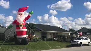 And forget a lump of coal. Video Vandals Target 25 Foot Inflatable Santa Youtube