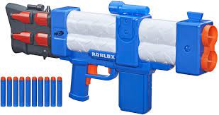 Get an extra 10% off select items w/coupon code. Amazon Com Nerf Roblox Arsenal Pulse Laser Motorized Dart Blaster 10 Elite Darts 10 Dart Clip Code To Unlock In Game Virtual Item Toys Games