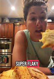 My first attempt at the Sourdough Croissant loaf. Sorry for the bad  lighting, I was too lazy to go get my light from the other room 😂  #sourdough #croissant #sourdoughcroissant #baking #bread