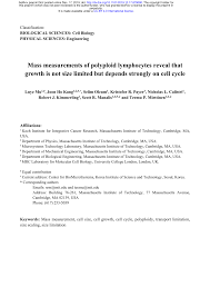 merements of polyploid lymphocytes