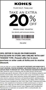 Pinned April 23rd Extra 20 Off Today At Kohls Or Online Via Promo Code Youget20 Thecouponsapp Kohls Coupons Kohls Promo Codes Shopping Coupons